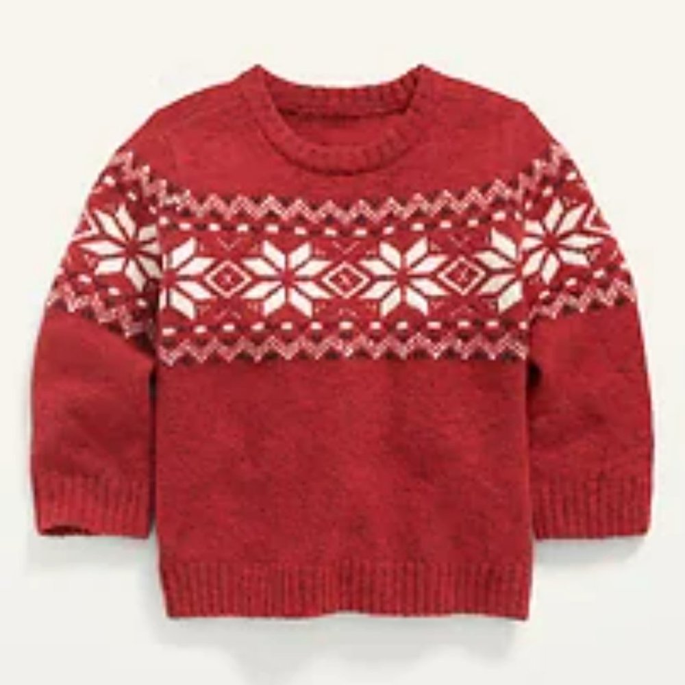 Unisex Fair Isle Sweater for Baby